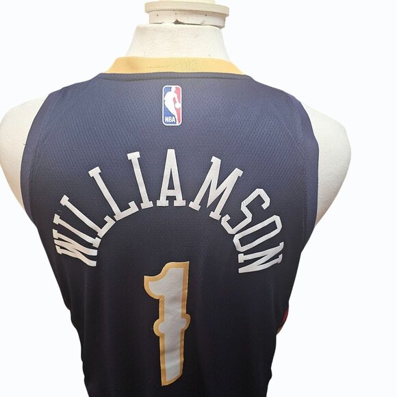 Nike NBA Authenics Zion WIlliamson  New Orleans Pelicans Swingman Jersey Men's L - Picture 9 of 11